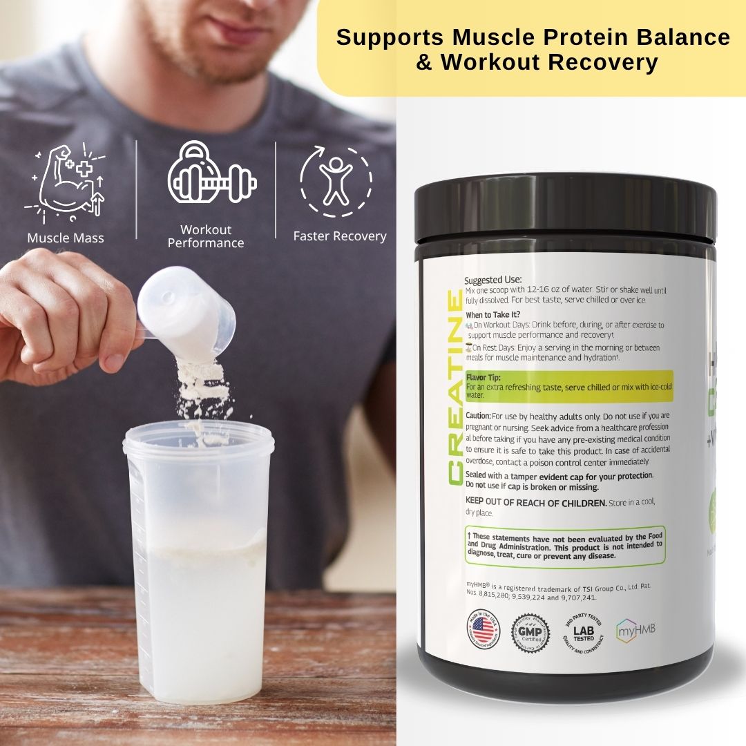 HMB Leucine Creatine Powder with Vitamin D3