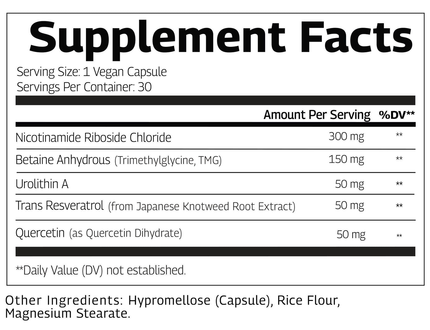 vinatura urolithin a supplement facts