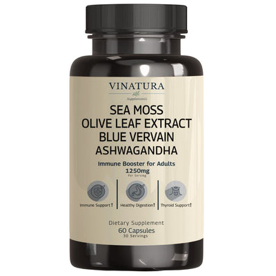 vinatura sea moss olive leaf extract blue vervain
