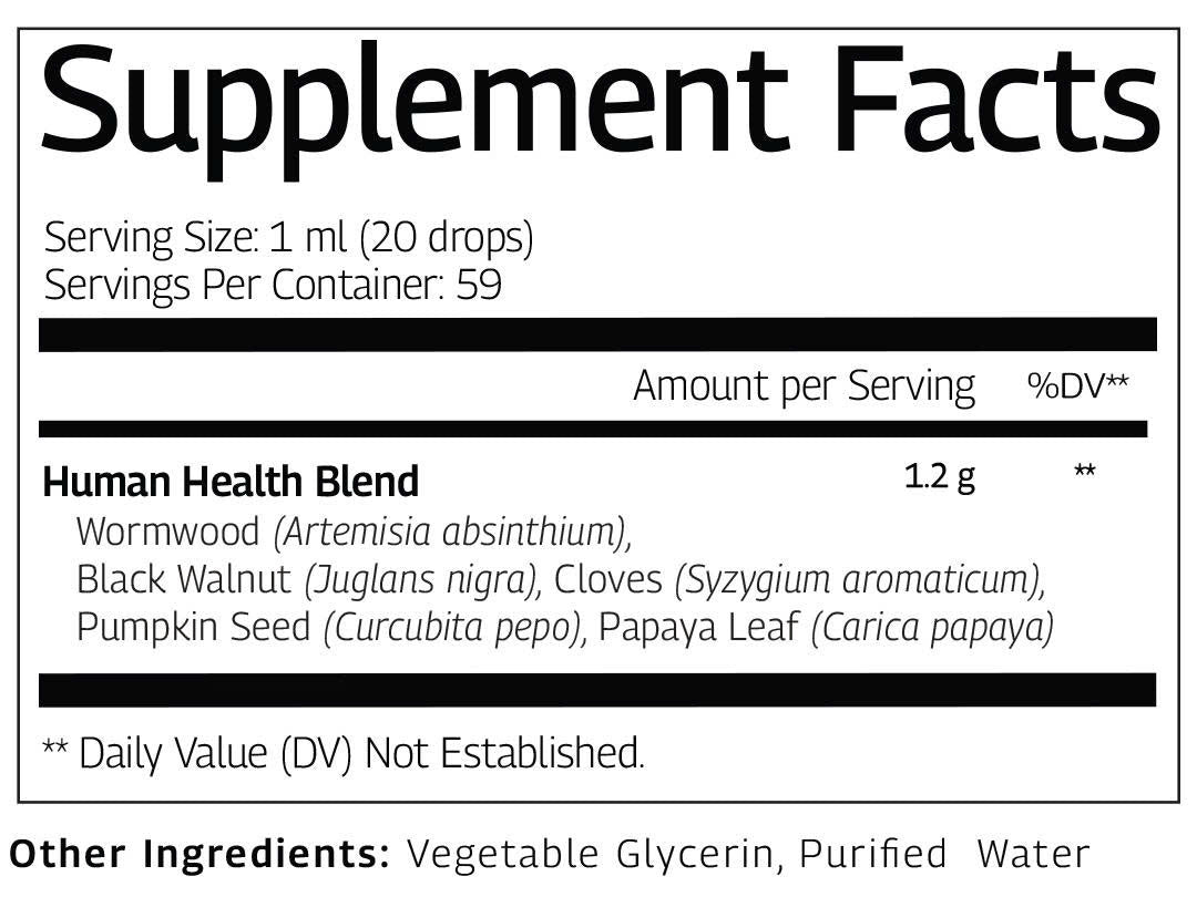 Wormwood Black Walnut Cloves Liquid