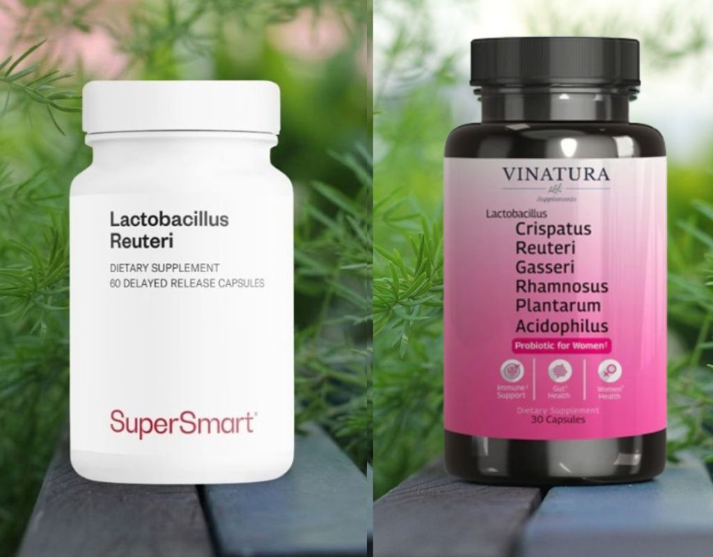 Side-by-side view of Vinatura and Supersmart probiotic bottles.