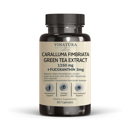 Caralluma Fimbriata Green Tea Extract Fucoxanthin 1250mg