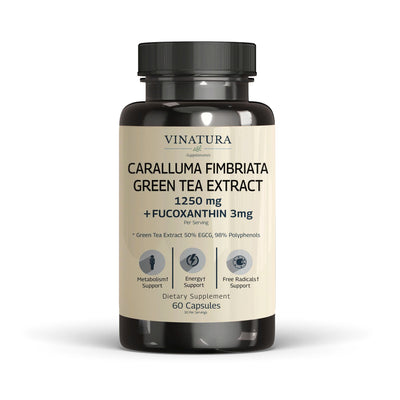 Caralluma Fimbriata Green Tea Extract Fucoxanthin 1250mg