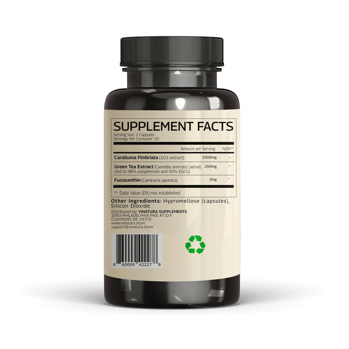 Caralluma Fimbriata Green Tea Extract Fucoxanthin 1250mg