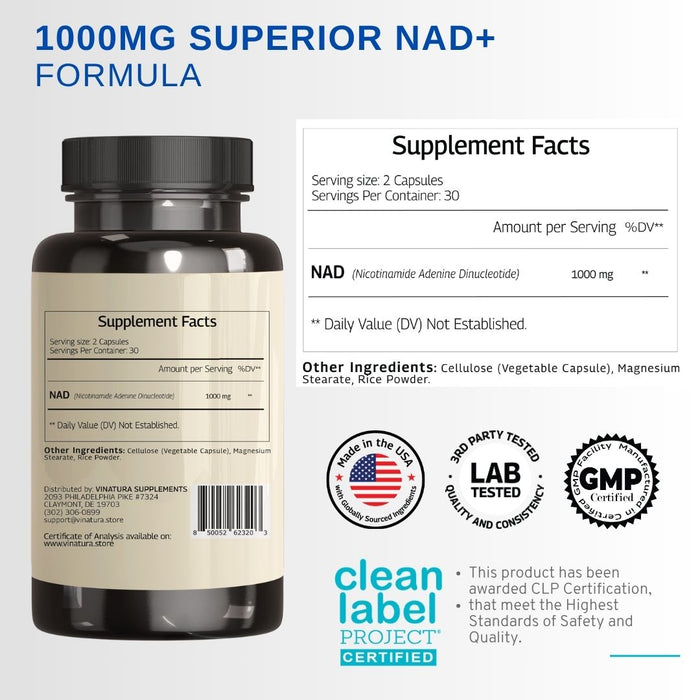 NAD+ Supplement 1000MG