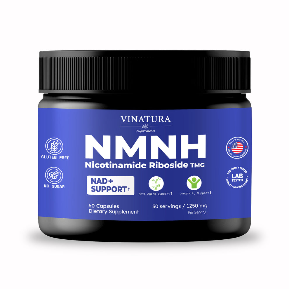 NMNH Nicotinamide Riboside TMG NAD Support Vinatura Supplements nmnh-nicotinamide-riboside-tmg-nad-support-vinatura-supplements