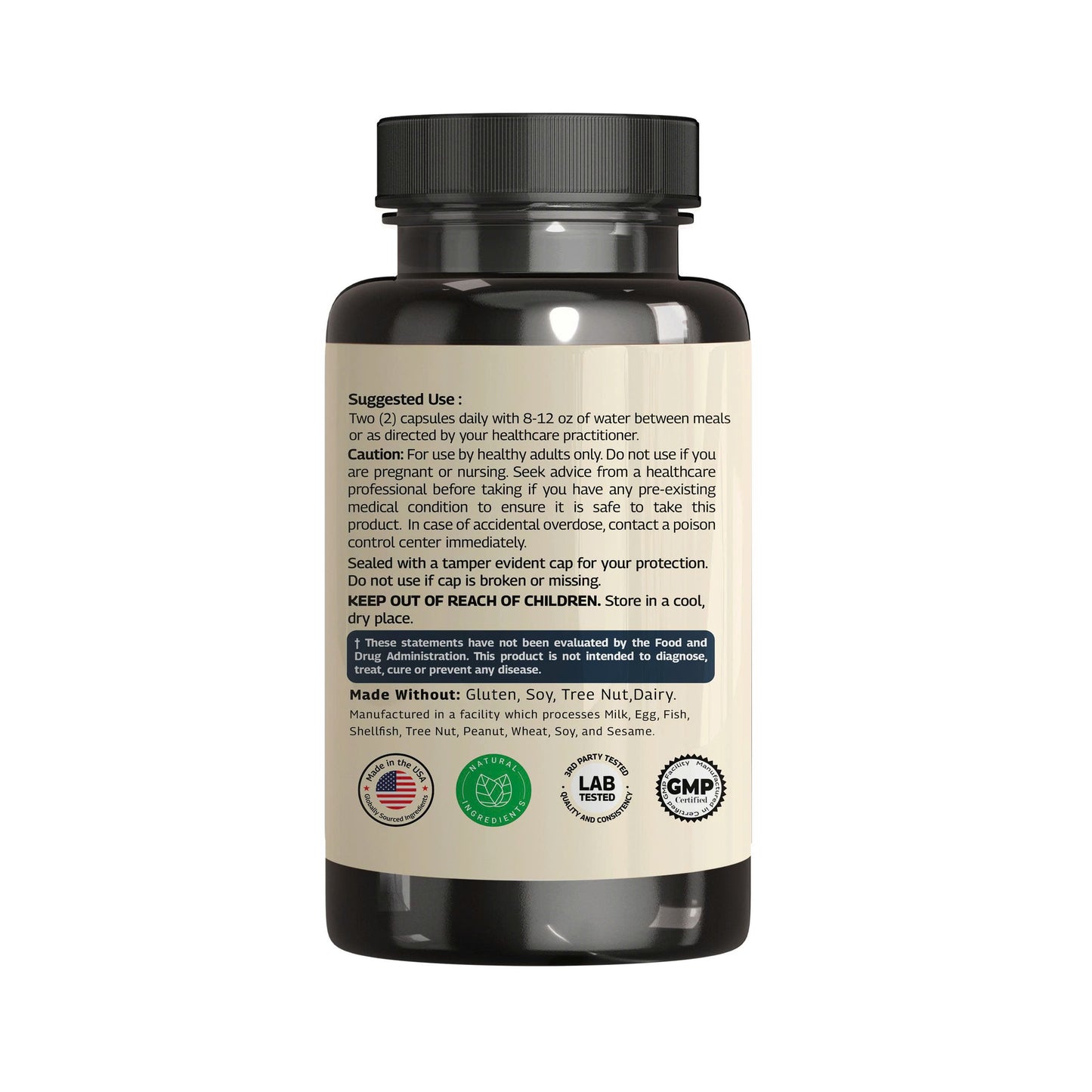 Organic Saffron Supplement Side