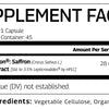 Organic Saffron Supplement Sup Fact label