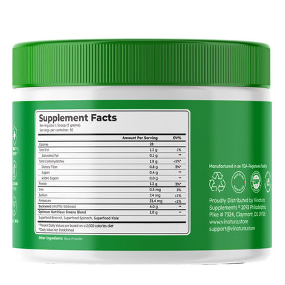 Duckweed and greens Powder Superfood back